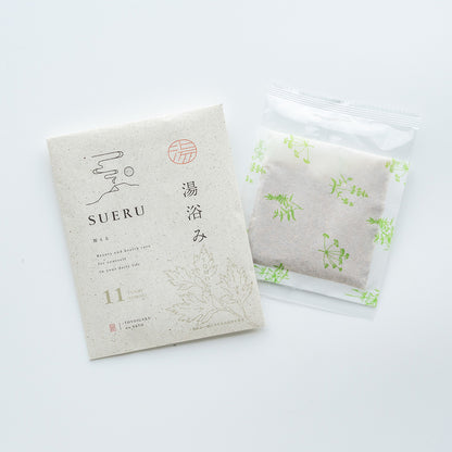 天然生薬配合 養生 入浴剤 ヨモギ / SUERU11 湯浴み YOMOGI 3包入 / 医薬部外品 [送料無料] / totonowa