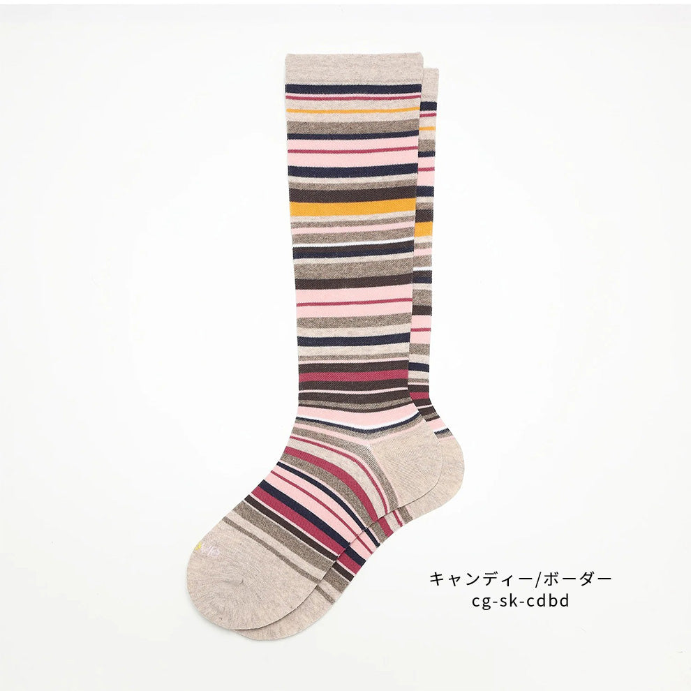 綿混 着圧ハイソックス｜長時間履いても苦しくない APMA認定取得｜Ja-vie（ジャヴィ）/ totonowa セレクト［送料無料］