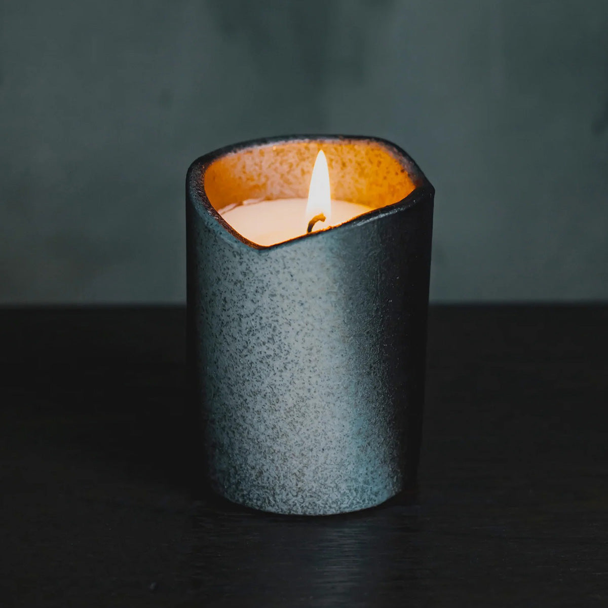 風狂 アロマキャンドル 信楽焼容器付き 木守柿 kimorigaki [送料無料] / totonowa