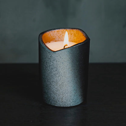 風狂 アロマキャンドル 信楽焼容器付き 木守柿 kimorigaki [送料無料] / totonowa