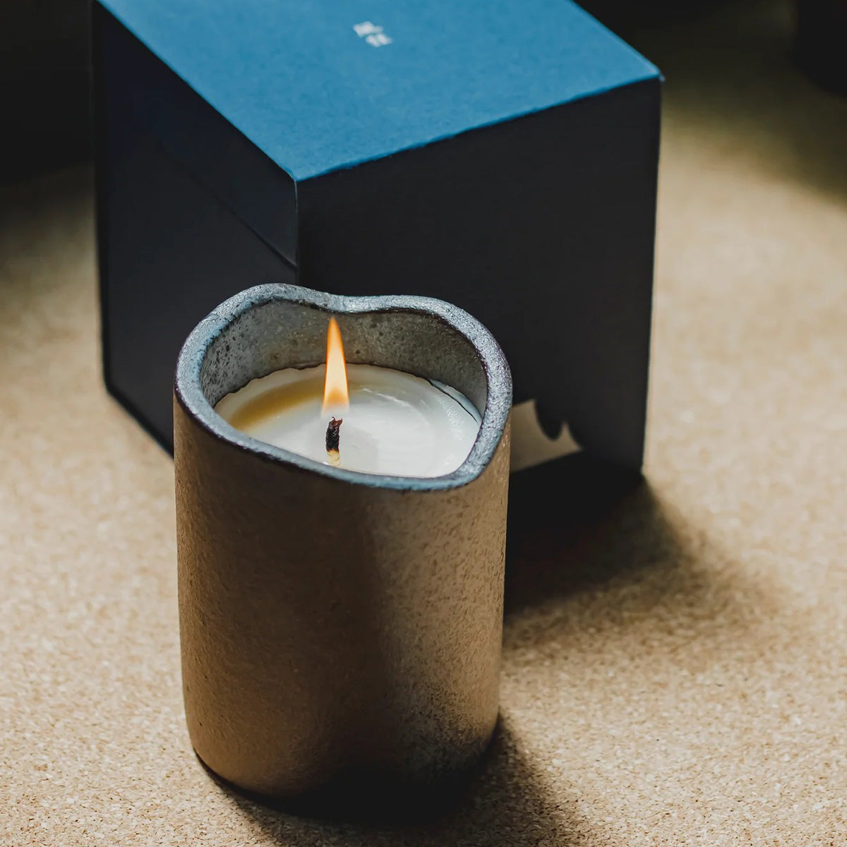 風狂 アロマキャンドル 信楽焼容器付き 木守柿 kimorigaki [送料無料] / totonowa