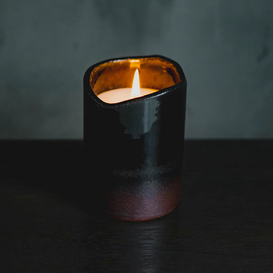 風狂 アロマキャンドル 信楽焼容器付き 深山木 miyamagi  [送料無料] / totonowa