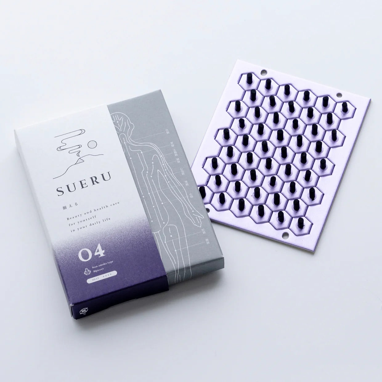 煙の出ないお灸 SUERU -04-  50壮×1枚入 NON SMOKEtype(無煙) / totonowa セレクト / 送料無料